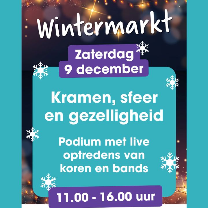 Kom jij ook naar de gezellige wintermarkt op ons winkelcentrum op zaterdag 9 december?