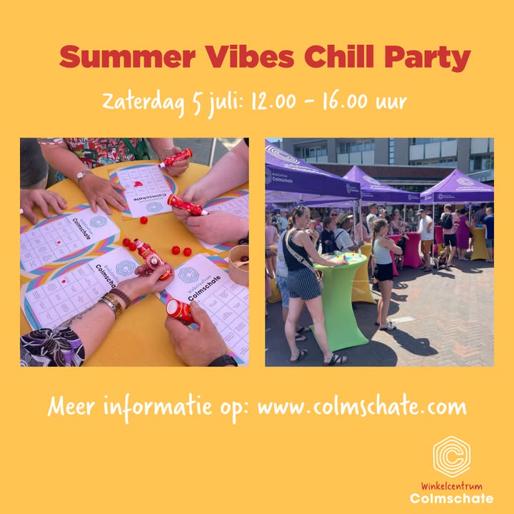 Vanmiddag is het zover: de Summer Vibes Chill Party!