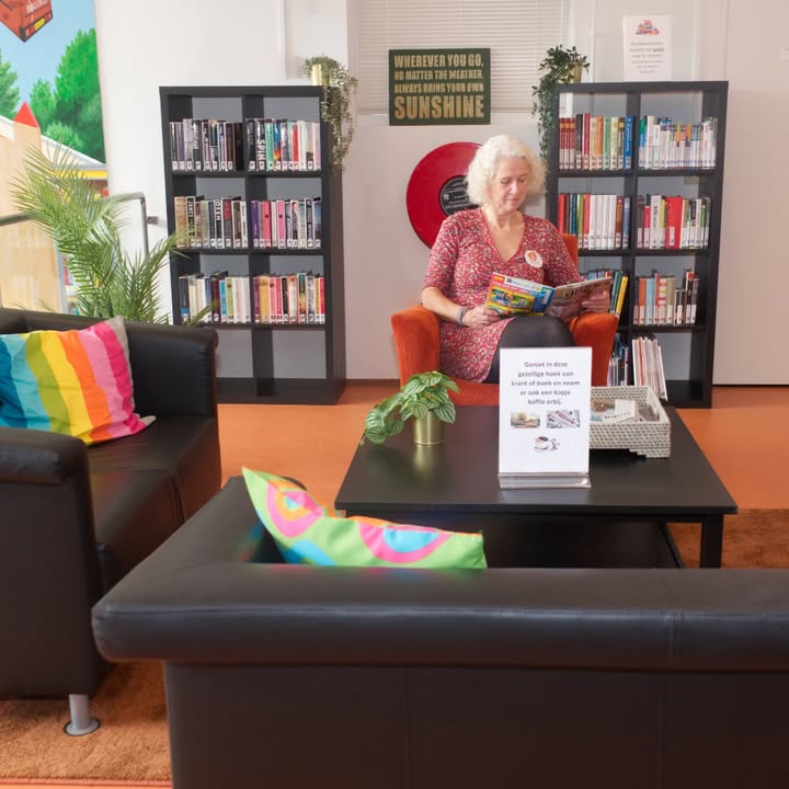 In de bibliotheek Colmschate is nu een fijn hoekje gecreëerd.